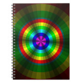 Optische Illusion Rainbow-Notebook Notizblock (Vorderseite)