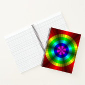 Optische Illusion Rainbow Spiral Notebook Notizbuch (Innenseite)