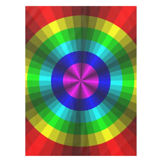 Optische Illusion Rainbow-Tablette Tischdecke (Vorderseite)