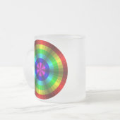 Optische Illusion Rainbow-Tasse Mattglastasse (Vorderseite Links)
