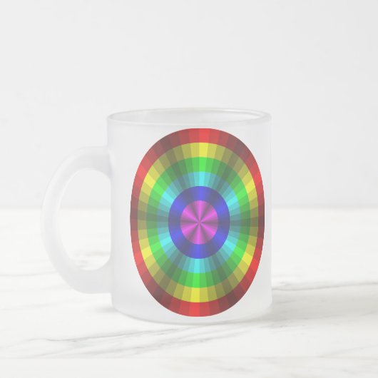Optische Illusion Rainbow-Tasse Mattglastasse (Links)