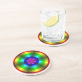 Optische Illusion Rainbow-Untersetzer Untersetzer (Seite)