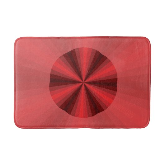 Optische Illusion Red Bath Mat Badematte (Vorderseite)