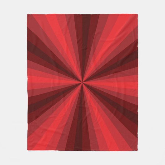 Optische Illusion Red Fleece Blanket (Vorderseite)