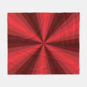 Optische Illusion Red Fleece Blanket (Vorderseite (Horizontal))