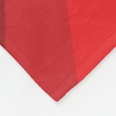 Optische Illusion Red Fleece Blanket (Ecke)