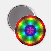 Optische Illusion Regenbogen-Magnet Magnet (Vorderseite/Rückseite)