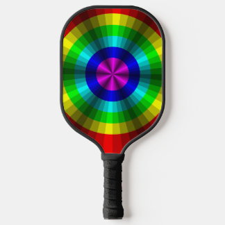 Optische Illusion Regenbogen Pickleball Schläger