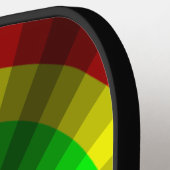 Optische Illusion Regenbogen Pickleball Schläger (Linke Seite)