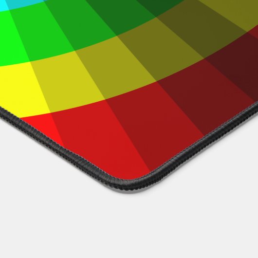 Optische Illusion Regenbogen Schreibtischunterlage (Ecke)