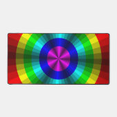 Optische Illusion Regenbogen Schreibtischunterlage (Vorderseite)