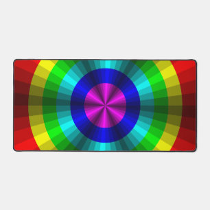 Optische Illusion Regenbogen Schreibtischunterlage