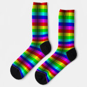 Optische Illusion Regenbogen Socken (Linkes Detail)