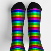 Optische Illusion Regenbogen Socken (Oben)