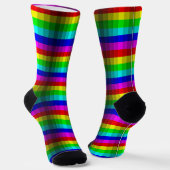 Optische Illusion Regenbogen Socken (Gewinkelt)