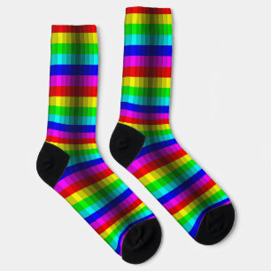 Optische Illusion Regenbogen Socken