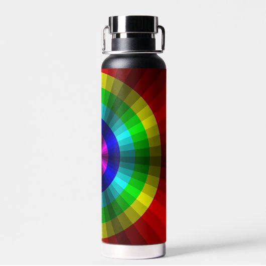 Optische Illusion Regenbogen Trinkflasche (Rückseite)