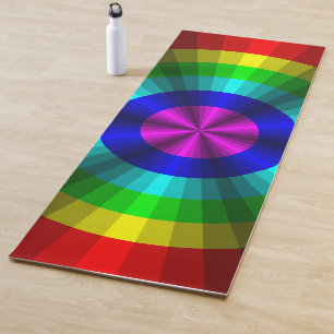 Optische Illusion Regenbogen-Yoga-Mat Yogamatte