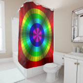 Optische Illusion Regenbogenduschvorhang Duschvorhang (Beispiel)