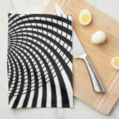 OPTISCHE ILLUSION Retro Art Küchentuch (Viertel Falte)