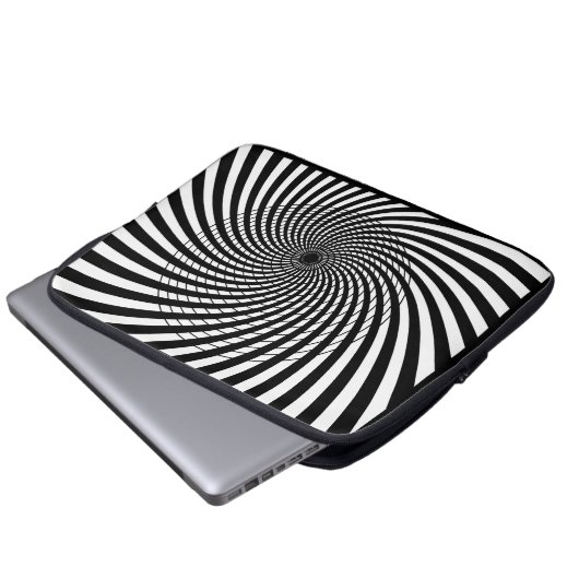 OPTISCHE ILLUSION Retro Art Laptop-Sieb Laptopschutzhülle (Vorne Knopf)