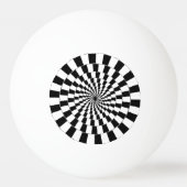 OPTISCHE ILLUSION Retro Art Tischtennisball (Vorderseite)