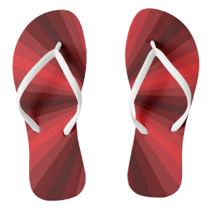 Optische Illusion Rote Flip Flops Badesandalen