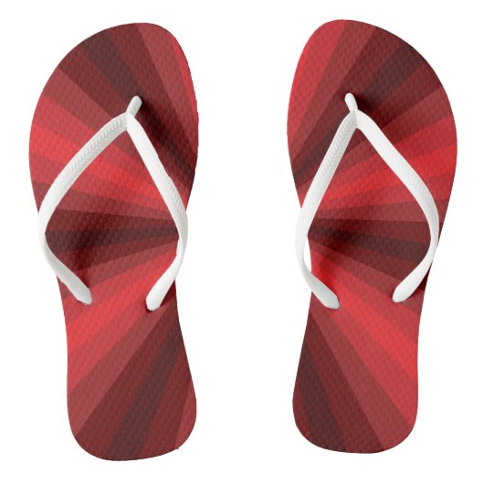 Optische Illusion Rote Flip Flops Badesandalen (Fußbett)