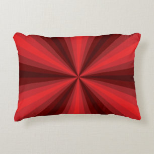 Optische Illusion Roter Akzent Pillow Zierkissen