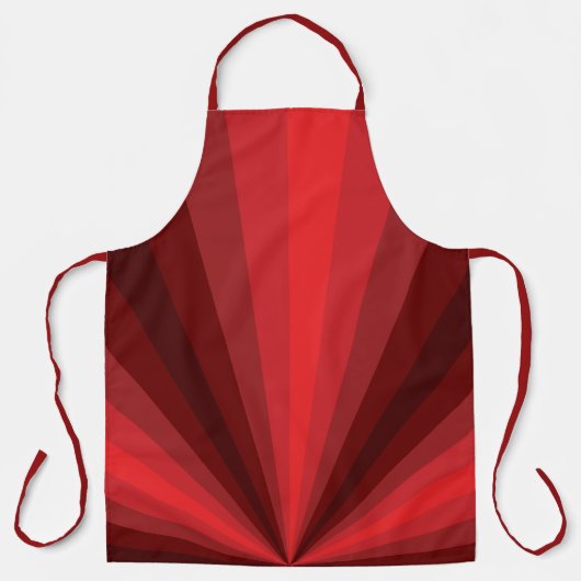 Optische Illusion Roter Allround-Print-Schürze Schürze (Vorderseite)