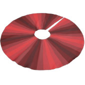 Optische Illusion Roter Baumrock Polyester Weihnachtsbaumdecke (Schrägansicht)