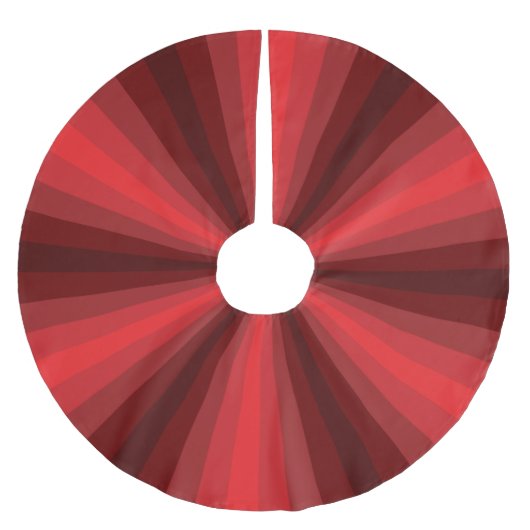 Optische Illusion Roter Baumrock Polyester Weihnachtsbaumdecke (Vorderseite)