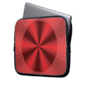 Optische Illusion - roter Laptop-Fall Laptopschutzhülle (Vorderseite Links)