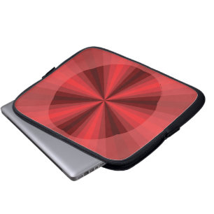 Optische Illusion - roter Laptop-Fall Laptopschutzhülle