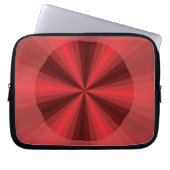 Optische Illusion - roter Laptop-Fall Laptopschutzhülle (Vorderseite)
