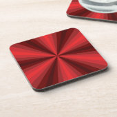 Optische Illusion Roter Platz Untersetzer (Linke Seite)
