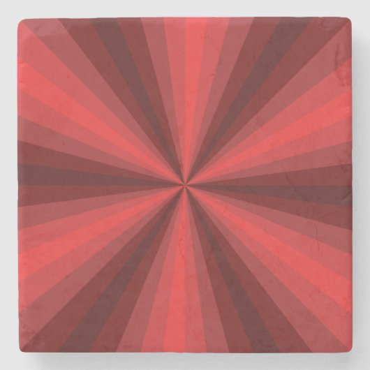 Optische Illusion Roter Stein Untersetzer (Vorderseite)