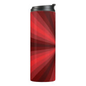 Optische Illusion roter Wärmespeicher Thermosbecher (Nach links gedreht)