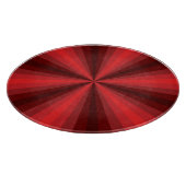 Optische Illusion rotes Glas-Schneidebrett Schneidebrett (Ecke)