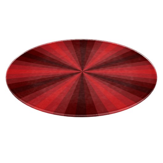 Optische Illusion rotes Glas-Schneidebrett Schneidebrett (Ecke)