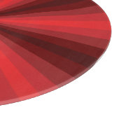 Optische Illusion rotes Glas-Schneidebrett Schneidebrett (Ecke)