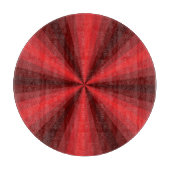 Optische Illusion rotes Glas-Schneidebrett Schneidebrett (Vorderseite)
