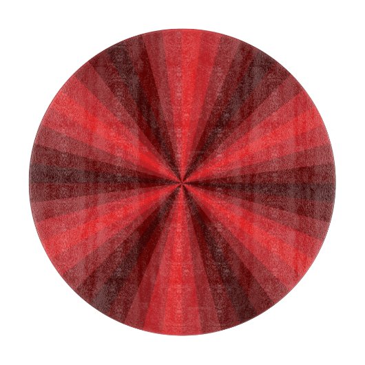 Optische Illusion rotes Glas-Schneidebrett Schneidebrett (Vorderseite)