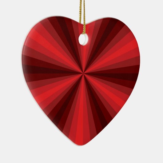 Optische Illusion Rotes Ornament (Rechts)