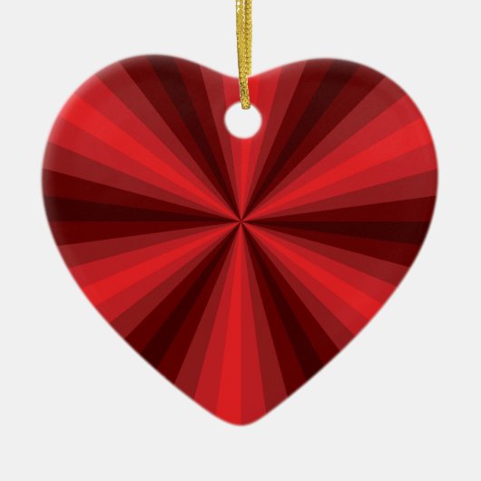 Optische Illusion Rotes Ornament (Vorne)