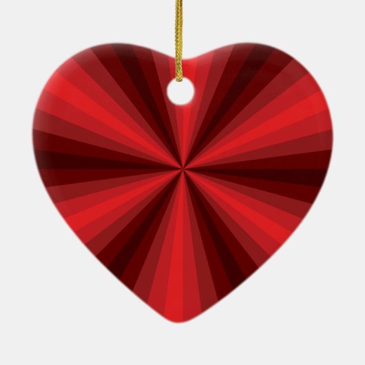 Optische Illusion Rotes Ornament (Hinten)