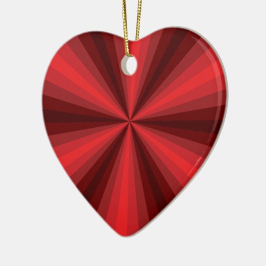 Optische Illusion Rotes Ornament (Links)