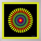Optische Illusion schneller drehender Propeller Poster (Vorne)