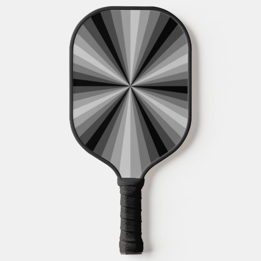 Optische Illusion schwarz Pickleball Schläger (Vorderseite)