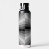 Optische Illusion schwarz Trinkflasche (Rechts)